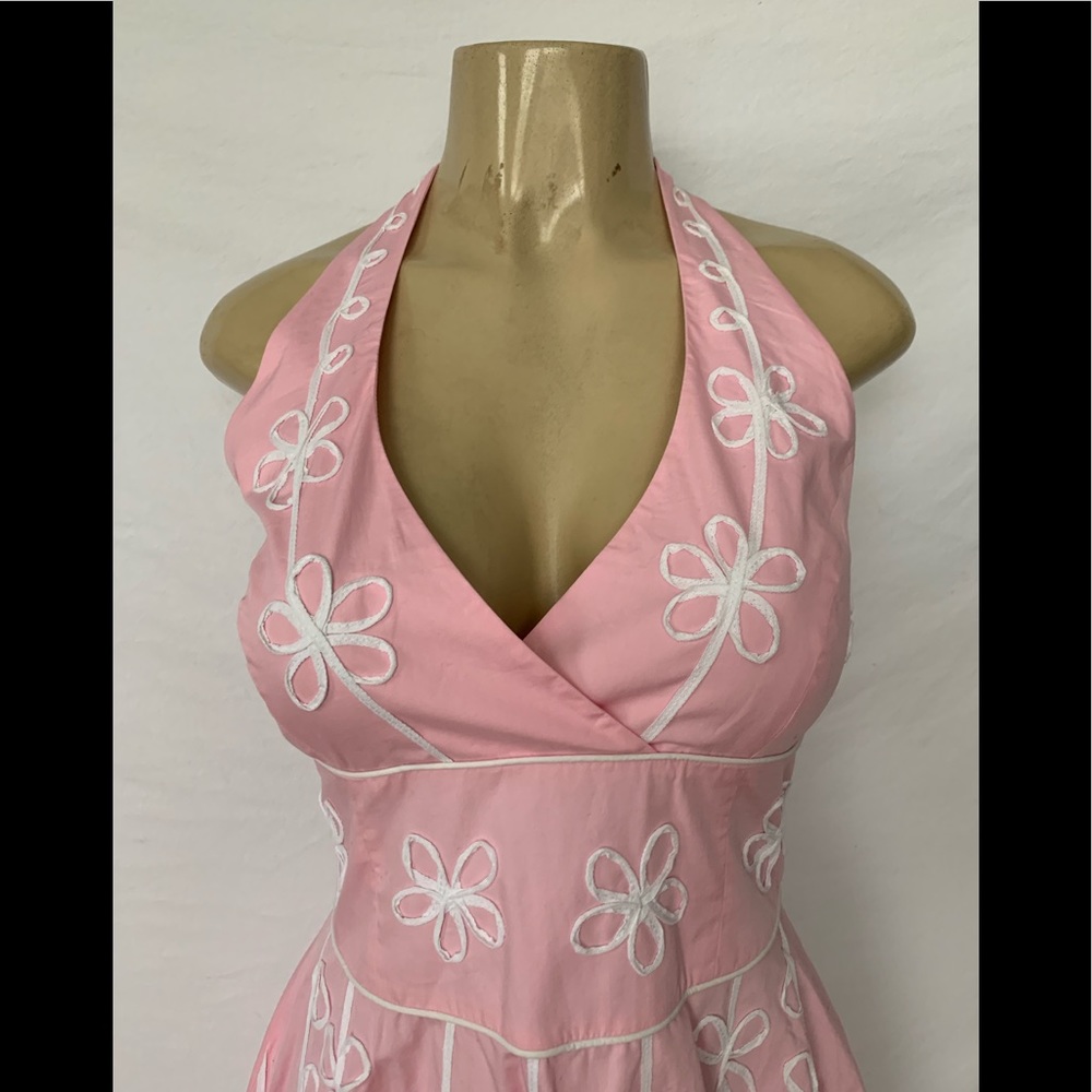 Lilly Pulitzer Size 4 Pink Halter Dress - Picture 2 of 8
